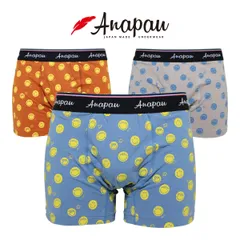 Anapau アナパウ ボクサーパンツ NICONICOPANTS 前閉じ メンズ 日本製 下着 P-2602のサムネイル