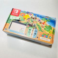 매달려 도부츠의 숲 세트 Nintendo Switch 2020년제 동작 확인이 끝난 초기화가 끝난 특별 디자인 본체 일식 완비 외상부 첨부