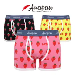 Anapau アナパウ ボクサーパンツ いちごパンツ 前開き メンズ 日本製 下着 P-2603のサムネイル