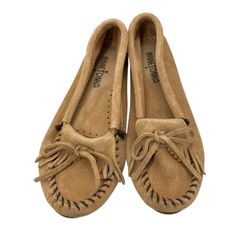MINNETONKA モカシン スエード ベージュ キルティー モカシン - メルカリ