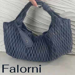 美品　ファロルニメッシュトートバッグ ネイビーのサムネイル