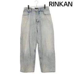 バレンシアガ  24SS  767977 TDW14 サイズステッカーワイドバギーデニムパンツ メンズ XSのサムネイル