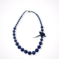 EMPORIO ARMANI / ストーン＆リボンネックレス コレクションピース寄り 参考定価：60,000程度のサムネイル