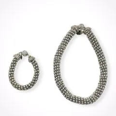 GIORGIO ARMANI / クリスタルネックレス＆ブレスレット 参考定価：180,000程度のサムネイル