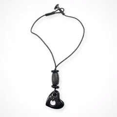 GIORGIO ARMANI / レザーMIXホーンハートネックレス 参考定価：130,000程度のサムネイル