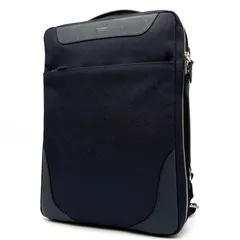 美品 ペッレモルビダ PELLE MORBIDA キャピターノ リモンタナイロン 3way ビジネスバッグ ブリーフケース リュック ショルダーバッグ ネイビー 紺 レザー 本革 A4 B4 PC収納 父の日 夏休み 出張 通勤のサムネイル