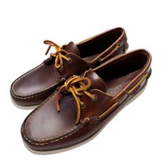クラシックレザーボートシューズ デッキ 24cm BRW レザー 72333 - メルカリ
