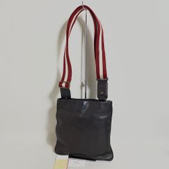 美品✨BALLY ショルダーバッグ トレスポ ブラウン レザー ロゴ型押し 