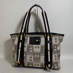 2605-281｜バリー トレスポ トートバッグ ダークブラウン 総柄 - メルカリ