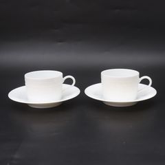安藤雅信 コーヒーカップ&ソーサー 2客セット（白マット釉）作家もの 