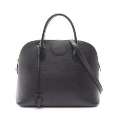 HERMES》 ボリード 35 ブラック ボックスカーフ ショルダーバッグ 