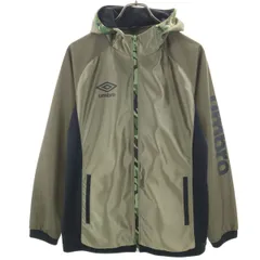 美品 umbro アンブロ ジップジャケット L カーキ系 メンズ 古着のサムネイル