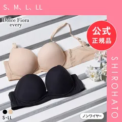 【新品】ドルチェフィオラエブリー ヘブンリーフィットシンプルブラ ノンワイヤー ブラジャー モールド S M L LL Dolce Fiora every(S、M、L、LL)のサムネイル