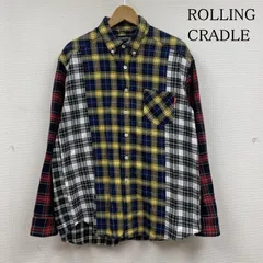 ローリングクレイドル クレイジーパターン パッチワーク チェック柄 長袖 ボタンダウン シャツ メンズ M ISItems【USED】【古着】【中古】50130352のサムネイル