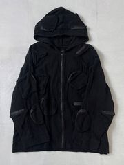 KMRii ケムリ レザー装飾 フード付きベスト ノースリーブパーカー