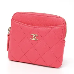 シャネル / CHANEL マトラッセ コイン カードケース / フラグメントケース AP2061 キャビアスキン ピンク/ゴールド金具 【中古美品】のサムネイル