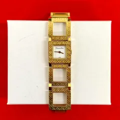 稼働品 極 美品 Christian Dior クリスチャンディオール ラ・パリジェンヌ GP クォーツ 腕時計 リストウォッチ ゴールド 38450のサムネイル