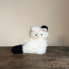 とけそうな、ねこ ( オセロみみの子 ) Cora 猫 ぬいぐるみ 作家