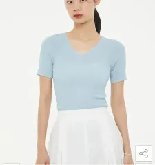 LAP 半袖ニット (ライトブルー)のサムネイル