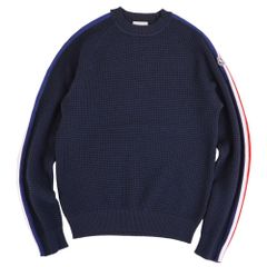 MONCLER ニット セーター ネイビー - メルカリ