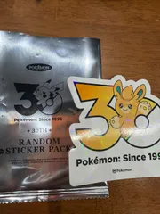 パモット 正規品確認著作権マークあり 現地売切【韓国限定】ポケモン 30周年記念ステッカーのサムネイル