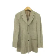 ダナキャランニューヨーク DKNY ジャケット 上着 ウール 38R ベージュ チェック柄 長袖 3つボタン /CK11 ■GY99のサムネイル