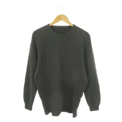 ザラ ZARA ニット セーター L グレー 無地 ラウンドネック 長袖 /CK18 ■GY99
