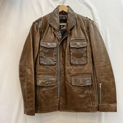 激レア安! 40s ヴィンテージ ブラウン レザージャケット カーコート