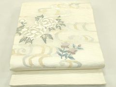名門・丸勇謹製 夏物 新品 西陣織絽唐織六通柄袋帯 京彩涼【綿芯仕立付 