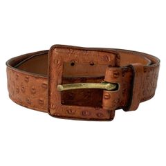 極美品】ジェイ&エムデヴィッドソン 32/80 レザー ロゴ刻印 ベルト 濃