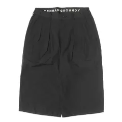 Ground Y グラウンド ワイ パンツ ブラック 黒 サイズ:M | 23AW DENHAM ツータック ショートパンツ (DHGY SHORT PANTS) | ボトムス ショーツ【メンズ】【中古】のサムネイル