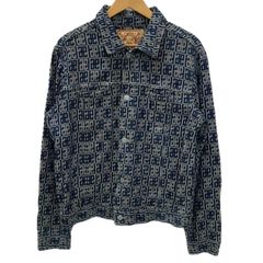 エヴィス EVISU 戎 ジャガード モノグラム 総柄 ジャケット 34 - メルカリ