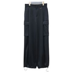 conte 38(M)サイズ ネイビー サテンカーゴパンツ - メルカリ