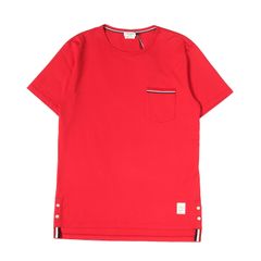 トムブラウン THOM BROWNE 半袖Tシャツ トリコロール イタリア製