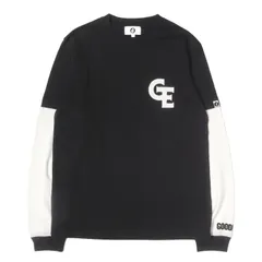 【新品同様】GOOD ENOUGH グッドイナフ Tシャツ ブラック ホワイト 黒白 サイズ:M | フェルトGEワッペン レイヤード ロングスリーブ Tシャツ | トップス カットソー 長袖【メンズ】【中古】のサムネイル