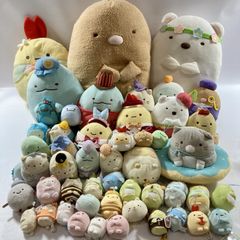 스미코구라시 봉제인형 대량 정리 상품 시로쿠마 고양이 토가 타피오카 새우 플라이의 꼬리 등 현상품 4.8kg