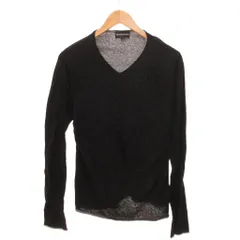 エンポリオアルマーニ EMPORIO ARMANI ニット カットソー 長袖 Vネック 48 黒 ブラック グレー /JS ■ECC005のサムネイル