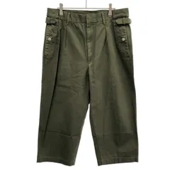 Maison Margiela 10 メゾン マルジェラ 20AW Stone Enzyme Wash Trousers クロップドアーミーパンツ S50KA0535 オリーブグリーン 48のサムネイル