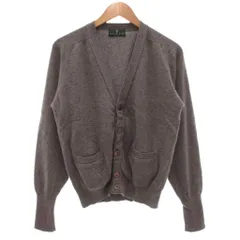 オースチン リード Austin Reed 美品 ヴィンテージ ニット カーディガン カシミヤ混 M Vネック ラグランスリーブ ポケット付き グレー /KB■ECB005のサムネイル