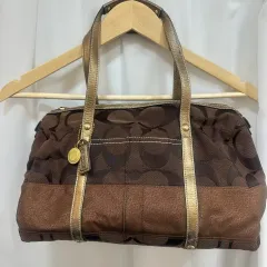 COACH シグネチャー ブラウン トートバッグ