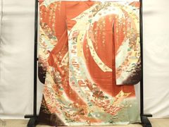 平和屋着物＃男性 羽織 紬地 80亀甲 総詰め 正絹 逸品 BAAX5194mz