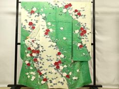 平和屋着物○男性 紬 アンサンブル 百入茶色 洗える着物 AABH4845fy