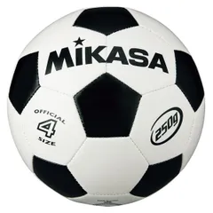ミカサ MIKASA サッカー ジュニアサッカーボール 4号球 ホワイト×ブラック ジュニア 学校体育用品 クラブ 部活 レクリエーション レジャー ボール遊び 軽量 練習 トレーニング  SVC403WBK ホワイト/ブラックのサムネイル