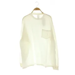 コモリ COMOLI D01-05026ポケット付カットソー Tシャツ 長袖 3 ホワイト /HK ■OS ■ADのサムネイル