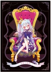 [중고] 클리어 파일 화이트 왕좌 싱글 A4 클리어 파일 [노 게임 · 노 라이프]