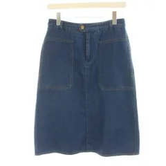 アーペーセー A.P.C. デニムスカート 台形スカート ひざ丈 38 紺 ネイビー 23173-1-41241 /HNのサムネイル