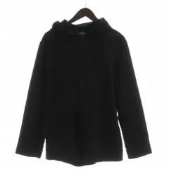 アーペーセー A.P.C. ジップアップパーカー ジャケット 1 黒 長袖 フード スウェード /GGのサムネイル