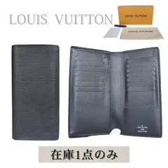 【中古】LOUIS VUITTON ルイヴィトン ポルトフォイユ･ブラザ 長財布 メンズ ノワール ブラック 黒 エピ レザー 本革 ロングウォレット 二つ折り財布 人気 定番 高級 ビジネス 通勤 M60622のサムネイル