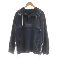 ディーゼルブラックゴールド DIESEL BLACK GOLD JOPATTY デニムジャケット プルオーバー フード 44 青 ブルー /AN64のサムネイル