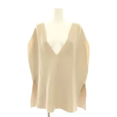 ウィムガゼット Whim Gazette 25SS ホールガーメントプルオーバー ニット セーター F ベージュ Vネック ノースリーブ 無地 WGZ1051305A0001 /YMのサムネイル